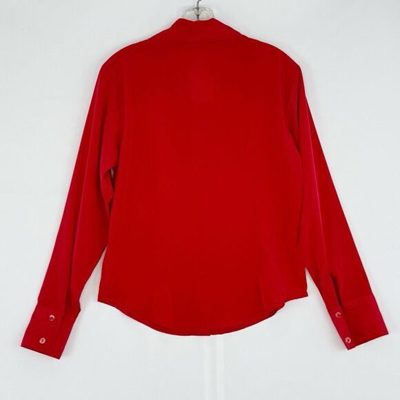 Vintage BCI Clothing Red Size M Women’s Button Down Shirt - Picture 2 of 16